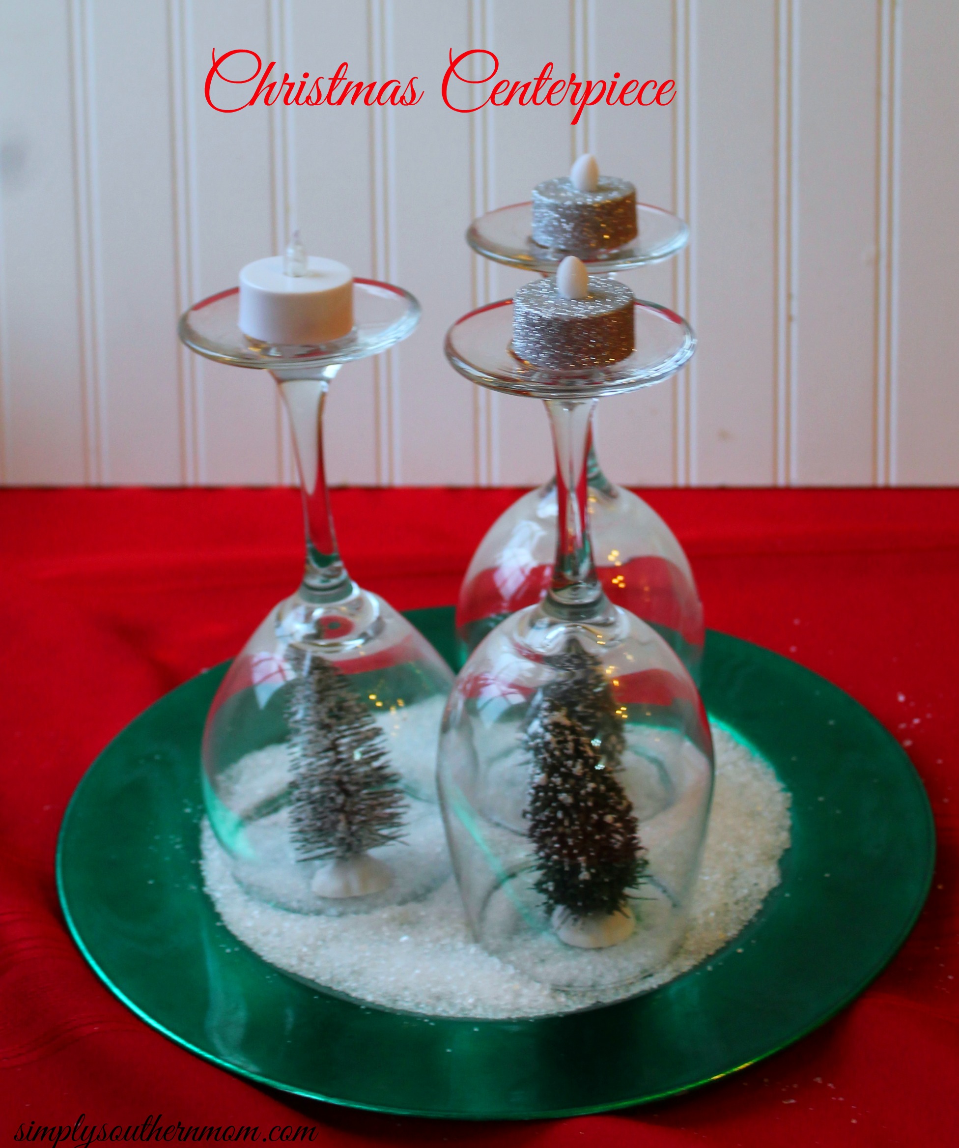 How to Make A Simple Holiday Tree Christmas Centerpiece - Simply ...