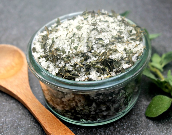 How to Make Fresh Oregano Thyme Salt