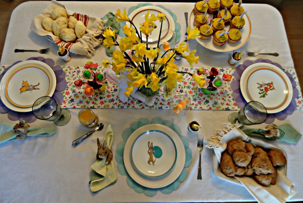 Easter tablescape for kids