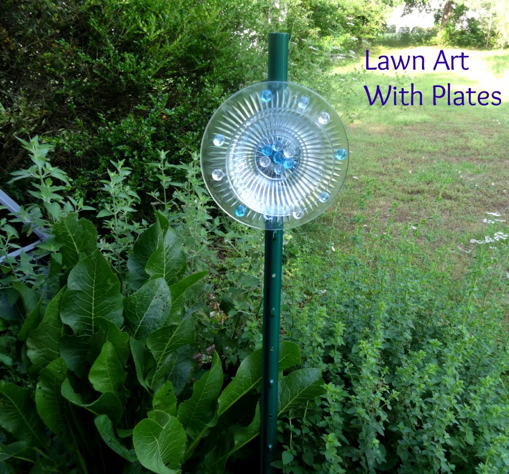 Lawn Art with Plates