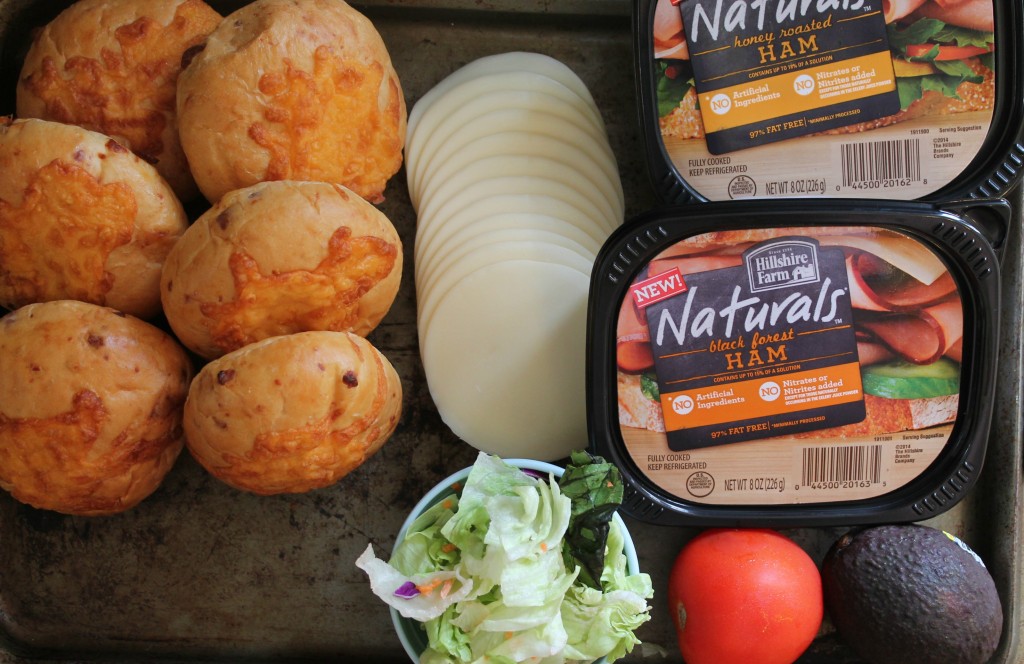 sandwich fixings with Hillshire Farm Naturals