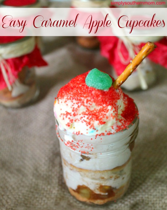 Easy Caramel Apple Cupcakes