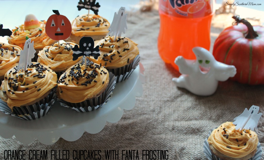 Orange Cream Filled Cupcakes