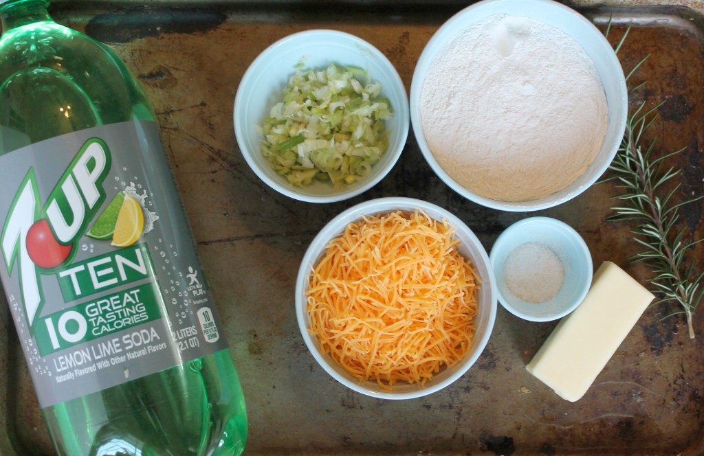 Ingredients for Rosemary Garlic Cheddar Biscuits