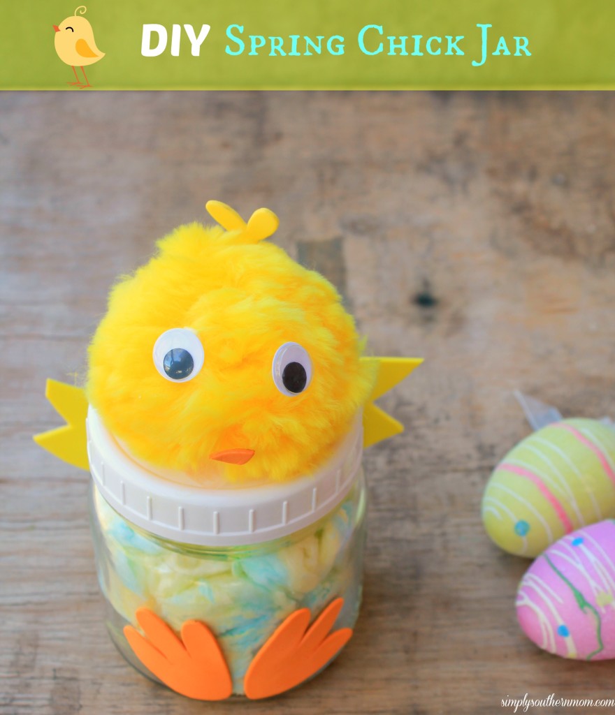 DIY Spring Chick Jar