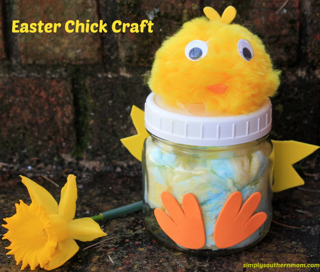 easter chick craft complete