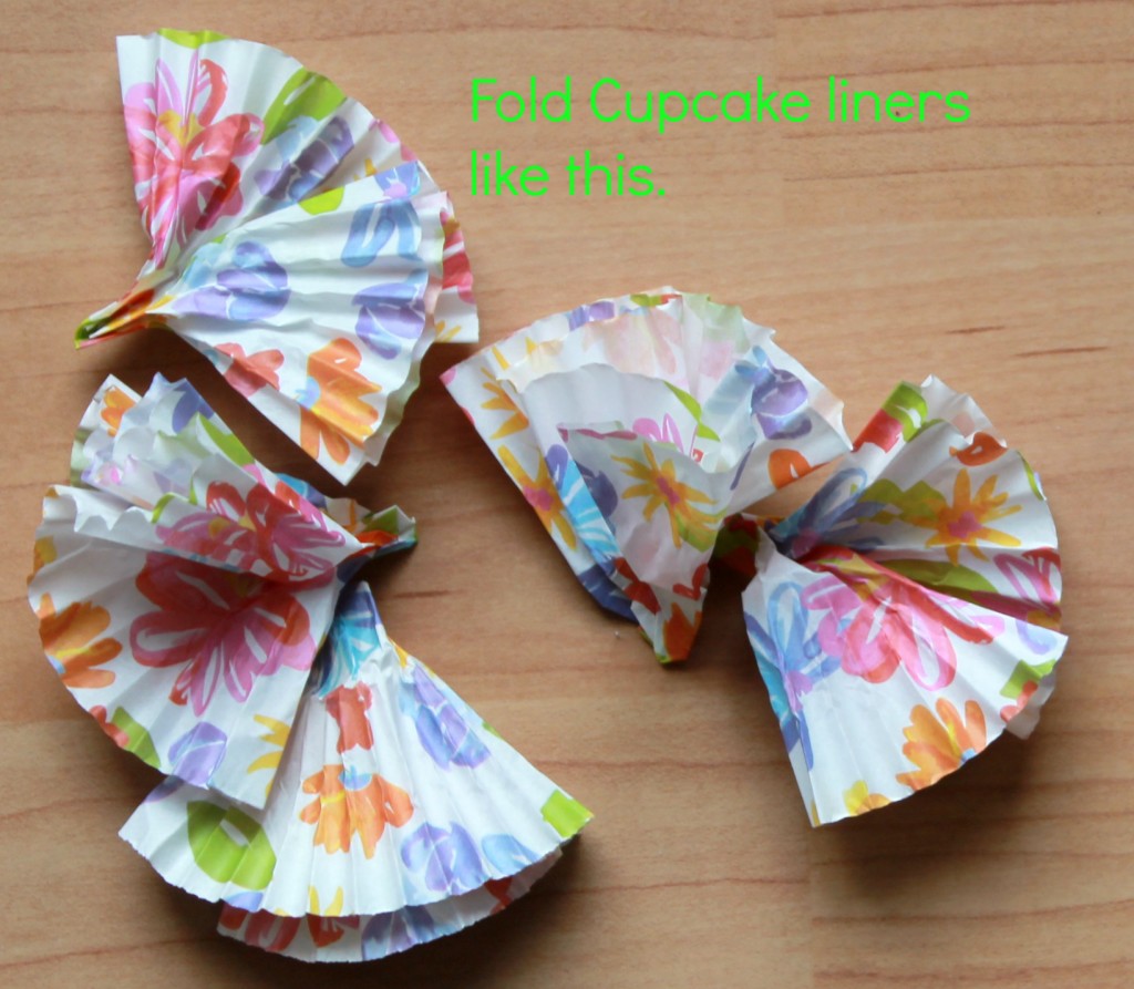 fold cupcake liners