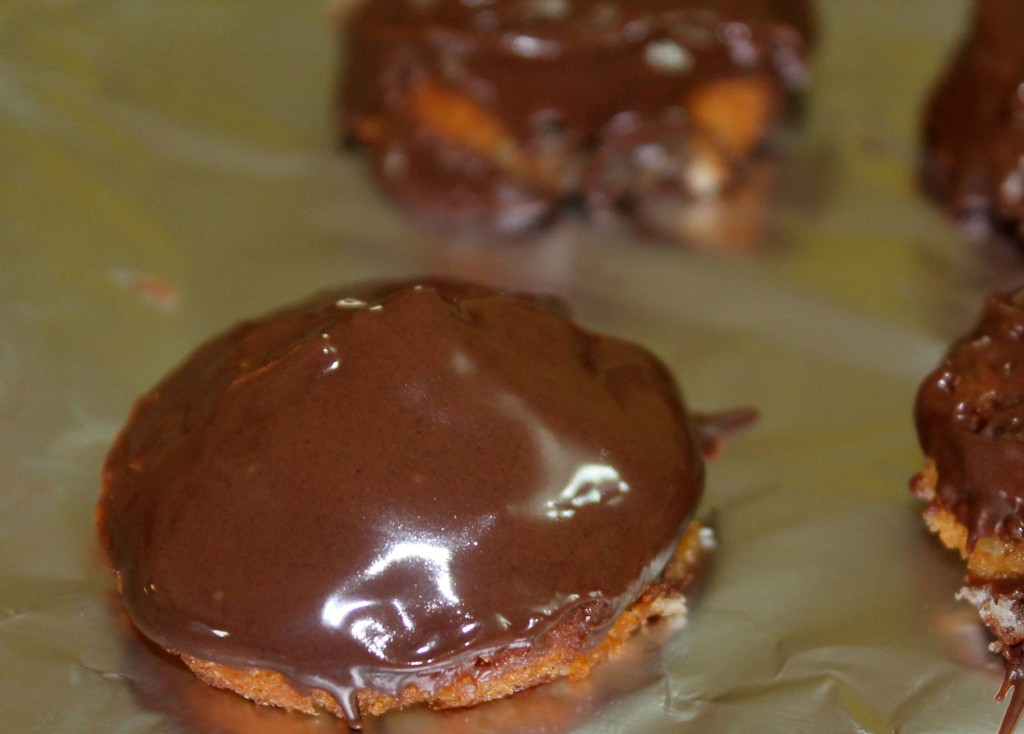 dipped chocolate muffins