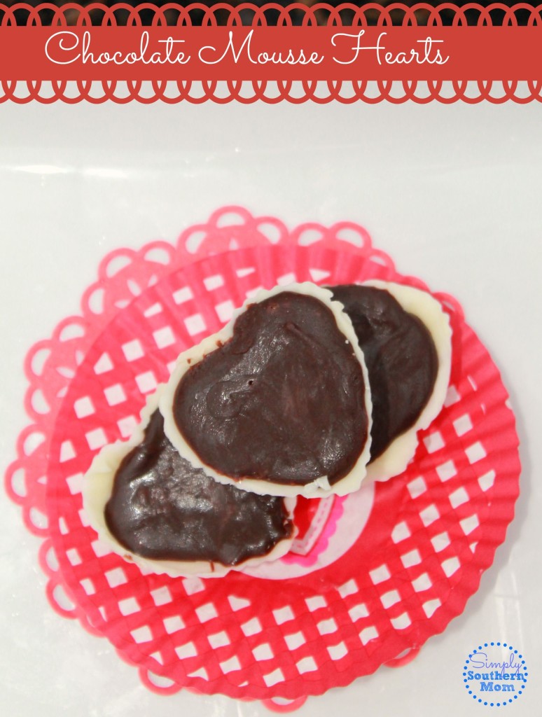 Valentine's Day Chocolate Mousse in Heart Shells - Simply Southern Mom