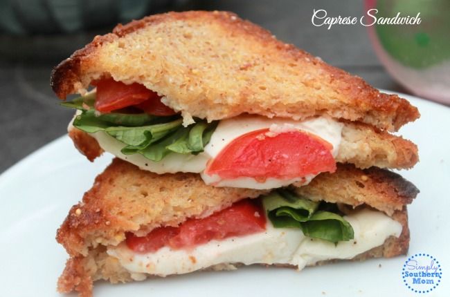 Caprese Gourmet Grilled Cheese Sandwich 