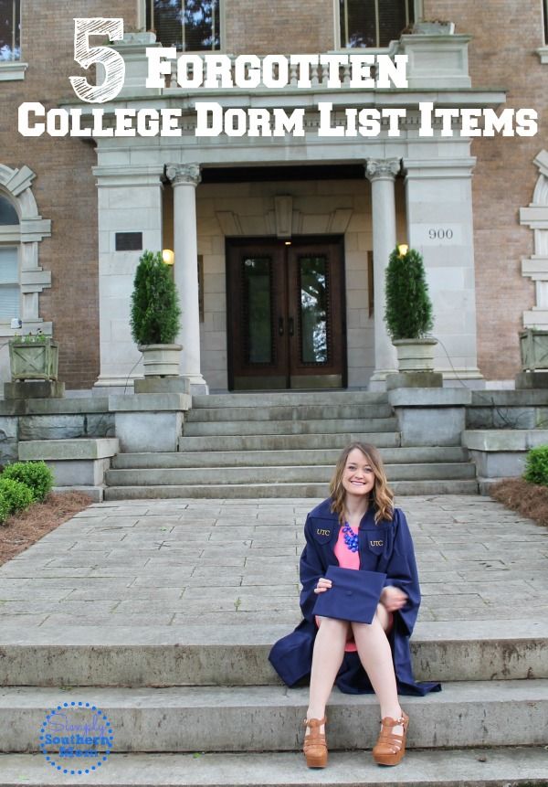 Heading off to college this fall? Wondering what to pack? Be sure to include these 5 Forgotten College Dorm List Items 