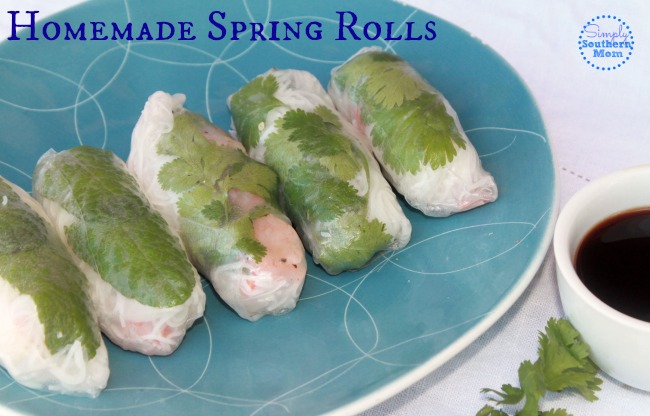 homemade spring rolls