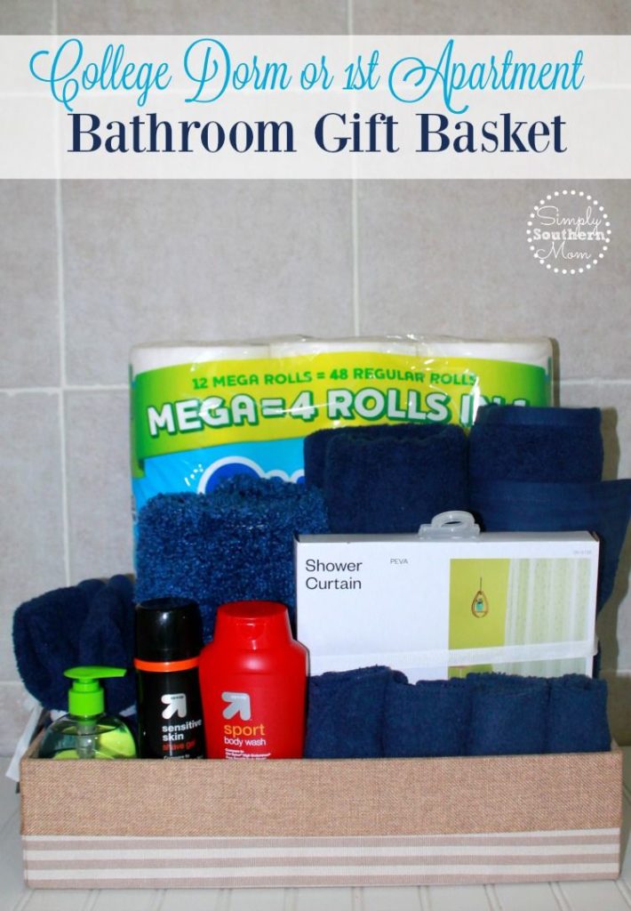 Do you have a college student returning to the dorm or know someone in their first apartment? Here's how to make a bathroom gift basket that they will need and use. 