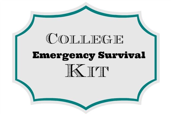 College Emergency Survival Kit printable 