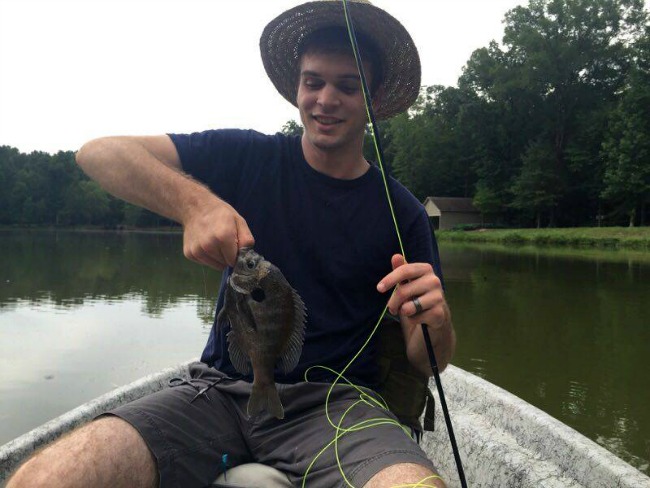 Justin fishing