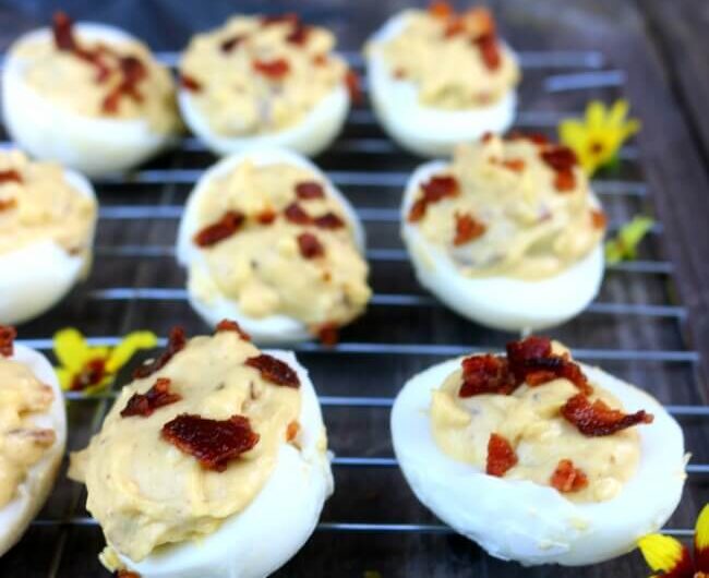 Bacon and Blue Cheese Deviled Eggs Recipe